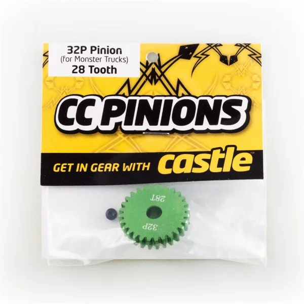 Castle Creations Pinion - 28 Tooth - 32 Pitch - 5mm Shaft