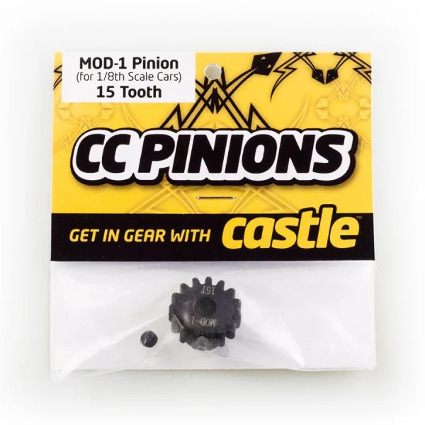 Castle Creations Pinion - 15 Tooth - MOD1 - 5mm Shaft