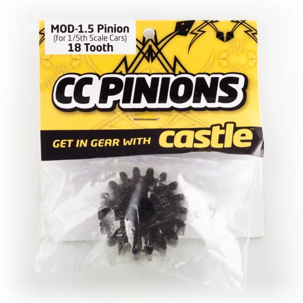 Castle Creations Pinion - 18 Tooth - MOD 1.5 - 8mm shaft