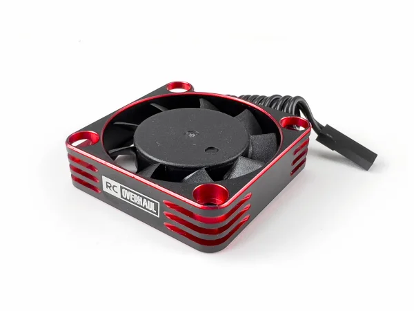 Red Aluminium 40mm x 40mm Cooling Fan - High RPM