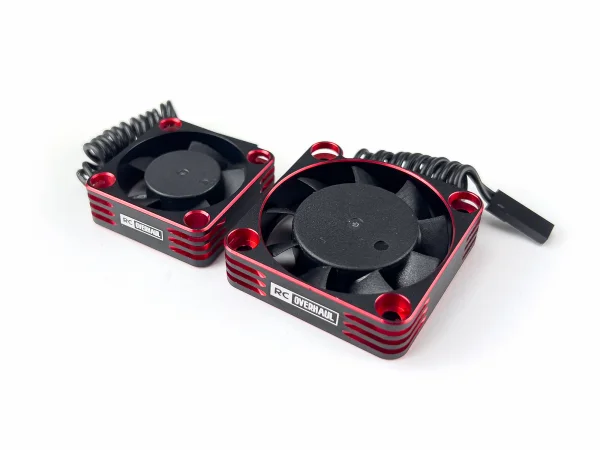 Red Aluminium 40mm x 40mm Cooling Fan - High RPM