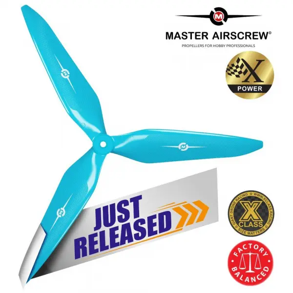 Master Airscrew 3X Power - 11x10 Propeller (CCW) Blue &mdash; image 2 of 11