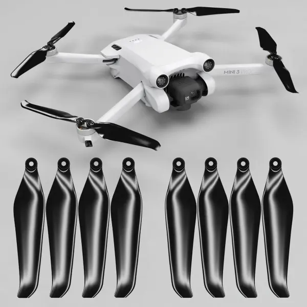 Master Airscrew DJI Mini 3 Pro/4 Pro STEALTH Upgrade Propellers - x4 Black — image 2 of 6