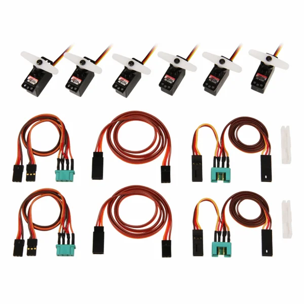 Multiplex Servo Set with cables M6/UNI FunRay (complete)