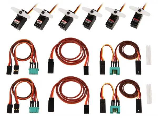 Multiplex Servo Set with cables M6/UNI FunRay (complete) &mdash; image 2 of 2