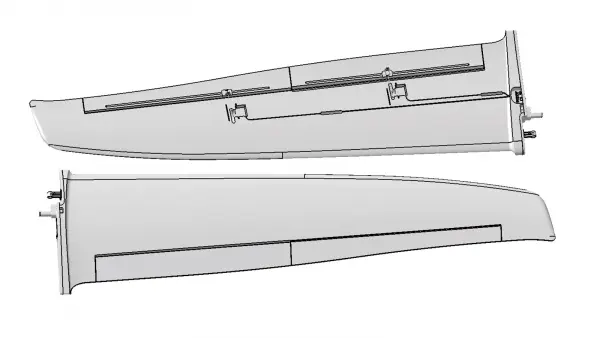 Multiplex Wing Set FunRay w/o RC and decal — image 2 of 2
