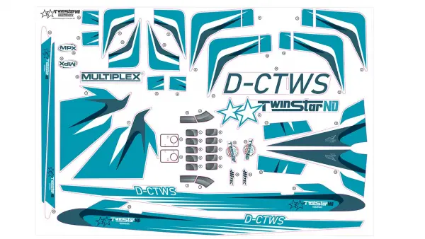 Multiplex Decal Sheet TwinStar ND &mdash; image 2 of 2