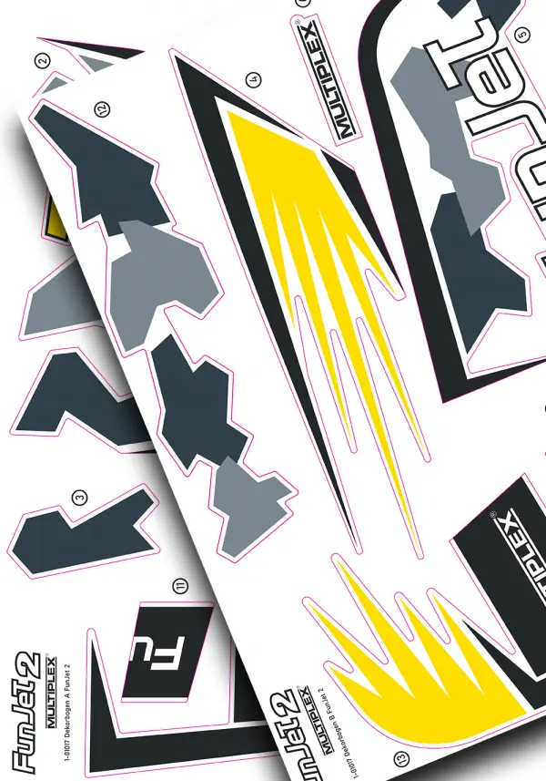 Multiplex Decal Sheet FunJet 2 — image 2 of 2