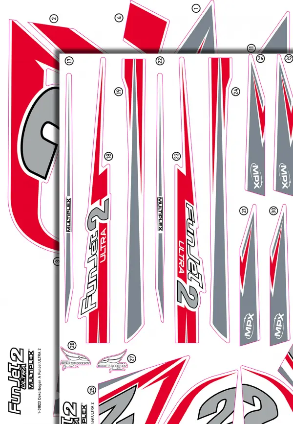 Multiplex Decal Sheet FunJet Ultra 2 &mdash; image 2 of 2