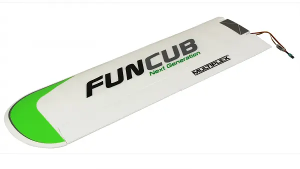 Multiplex RR FunCub NG Left Wing (with RC and Green Decal) — image 3 of 3
