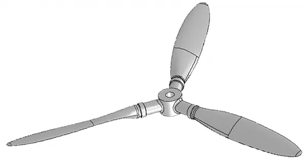 Propeller 12 x 8 Three Bladed 224309 (Extra-300S) — image 2 of 2
