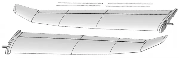 MPX Heron Main Wing Set &mdash; image 2 of 2