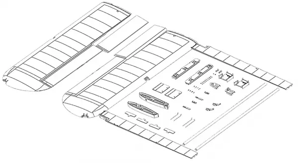 Multiplex Wing Set FunCub XL Kit Version 224432 &mdash; image 2 of 2