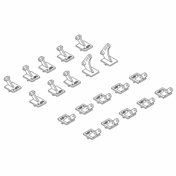 Multiplex FunCub XL offset hinge Set