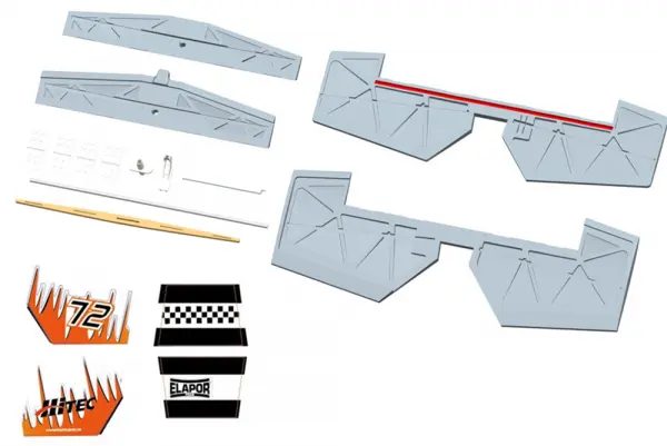 Multiplex Tailplane Set in decal sheet &mdash; image 2 of 2