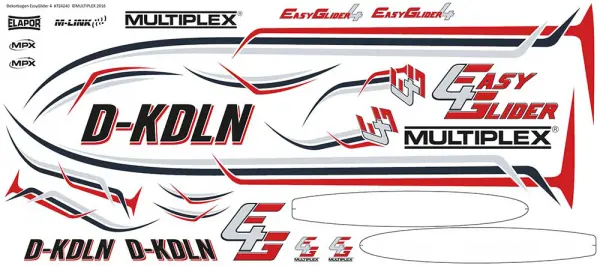 Multiplex Decal Sheet EasyGlider4 &mdash; image 2 of 2