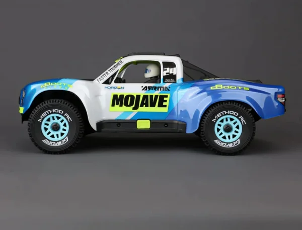 Method RC Method Geoform 1:16 SC Tyres On 12mm Hex Blue Wheels (2)