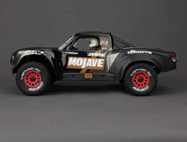 Method RC Method Geoform 1:16 SC Tyres On 12mm Hex Red Wheels (2)