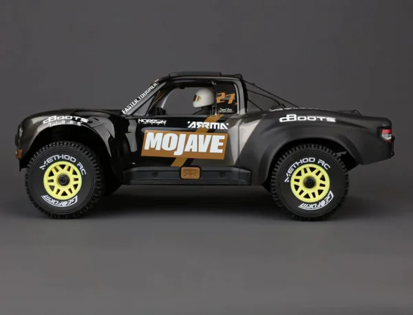Method RC Method Geoform 1:16 SC Tyres On 12mm Hex Yellow Wheels (2)