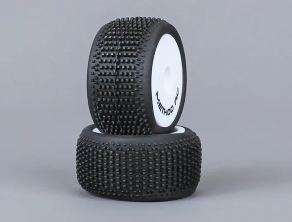 Method RC Method Nitragrip 1/24 Truck Ty Res F/R On 7mm Hex Yellow (4)