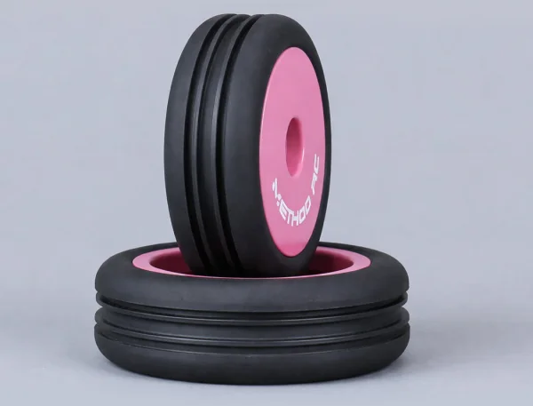Method RC Method Nitragrip 1/24 Buggy Tyres F/R On 7mm Hex Pink (4)