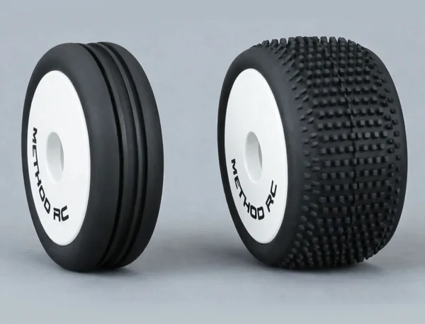 Method RC Method Nitragrip 1/24 Buggy Tyres F/R On 7mm Hex White (4) — image 7 of 7