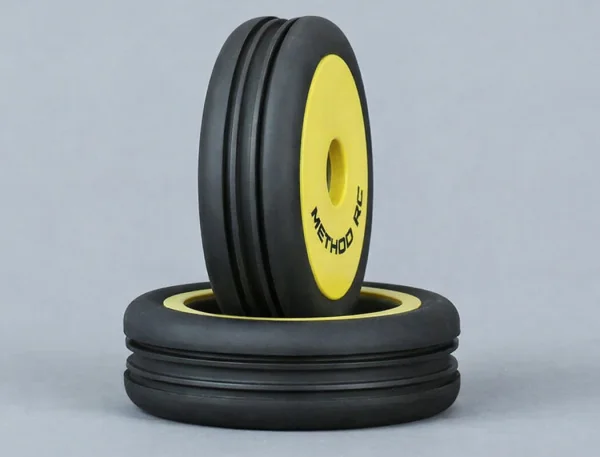 Method RC Method Nitragrip 1/24 Buggy Ty Res F/R On 7mm Hex Yellow (4) — image 6 of 7
