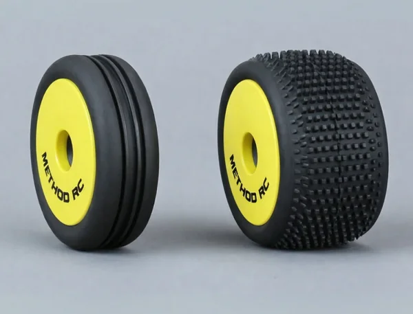 Method RC Method Nitragrip 1/24 Buggy Ty Res F/R On 7mm Hex Yellow (4) — image 7 of 7