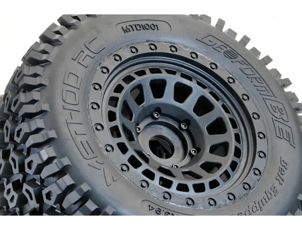 Method RC Geoform Belted MT 1:5 Tyres On Array 24mm Hex Wheels (2)