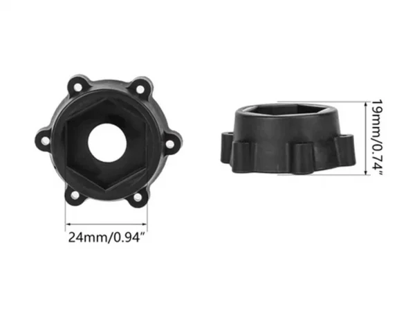 Method RC Method Adaptor For X-MAXX 1/5 Tyre/24mm Hex/19mm Thick (4Pc) — image 4 of 5