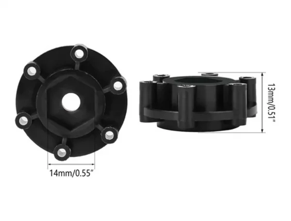 Method RC Method Adaptor 1:10 MT Tyre - 14mm Hex/13.2mm Thick (4Pc) — image 3 of 5