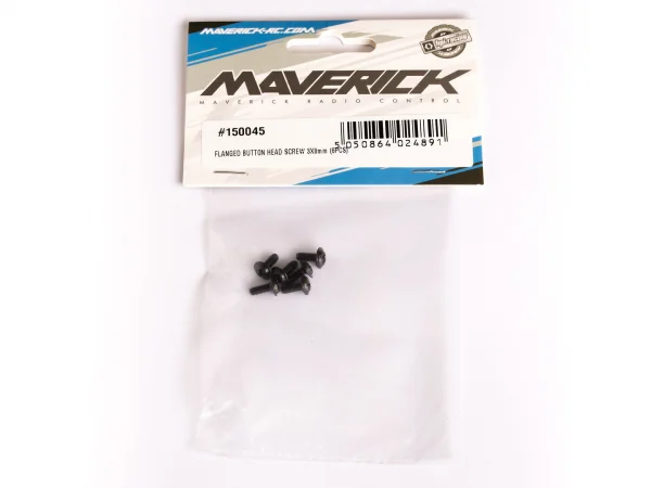 Maverick Phantom Flanged Button Head Screw 3X8mm (6Pcs)