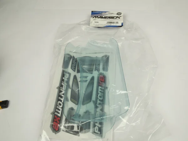 Maverick Clear Lexan Phantom Xb Body + Wing - W/ Decal