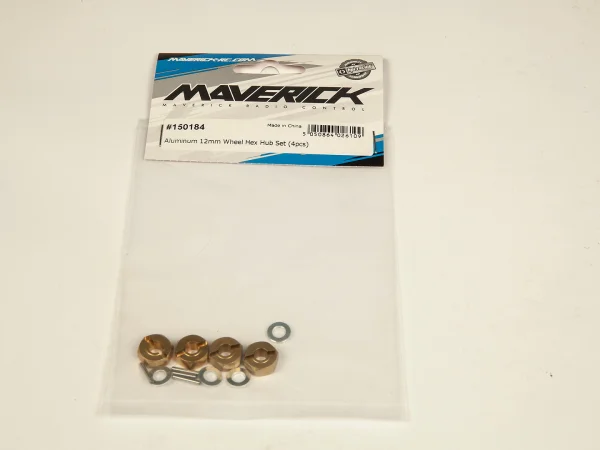 Aluminium 12mm Wheel Hex Hub Set (4)