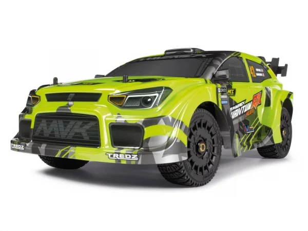 QuantumRX Rally Car Body - Fluoro Green — image 2 of 5