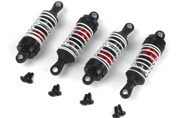 Aluminium Oil-Filled Shock Absorber Set (Red/4pcs)