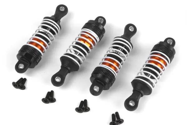 Aluminium Oil-Filled Shock Absorber Set (Orange/4pcs) — image 2 of 2