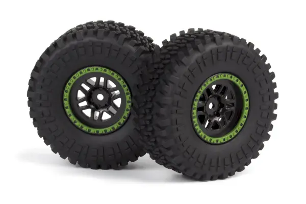 Assembled Wheel & Tyre (Green/2pcs) &mdash; image 2 of 2