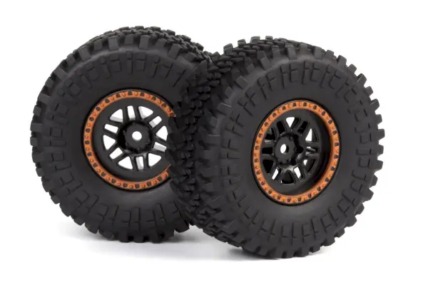 Assembled Wheel & Tyre (Orange/2pcs) &mdash; image 2 of 2