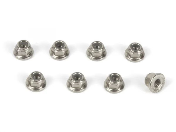 Flanged Lock Nut M4 (8)