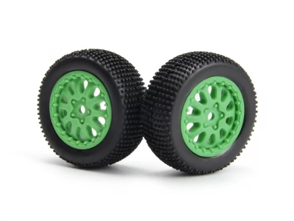 Sidepin SC Wheel/Tyre Set (Green/Front/Rear)