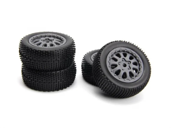 Sidepin SC Wheel/Tyre Set (Grey/Front/Rear)