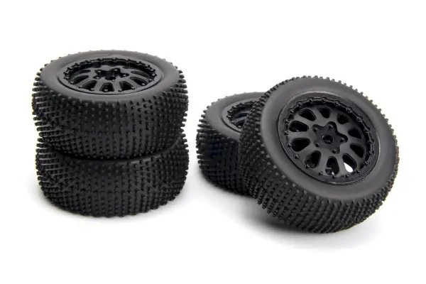 Sidepin SC Wheel/Tyre Set (Black/Front/Rear) &mdash; image 4 of 4