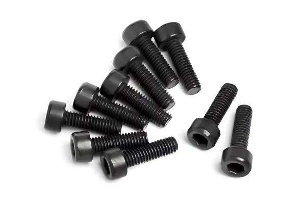 Cap Head Screw M3X10mm (2.5mm Hex Socket - 6pcs)