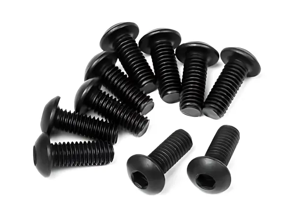 Button Head Screw M3X8mm (6 Pcs) 2mm Hex Socket
