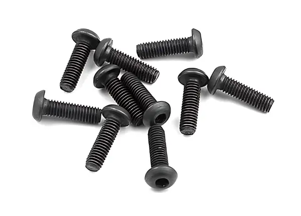 Button Head Screw M3X10mm (2mm Hex Socket - 6pcs)