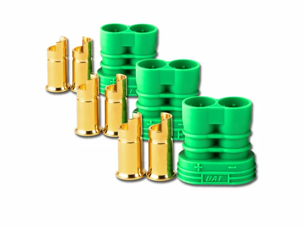 Castle Creations Polarized Bullet Connectors - 6 Females, 3 Housings - 6.5mm