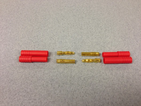 4.0mm Gold 2prs w/polarity housing