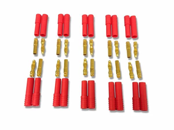 4.0mm Gold 10prs w/polarity housing