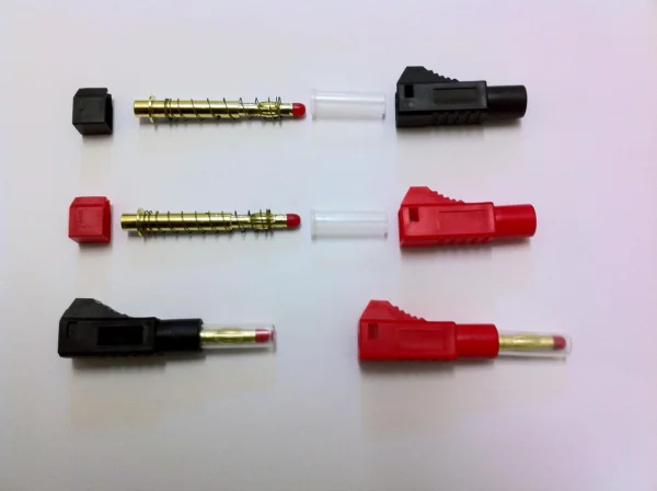 4mm Shielded Gold Plug (Red&Black) 2pr &mdash; image 2 of 2